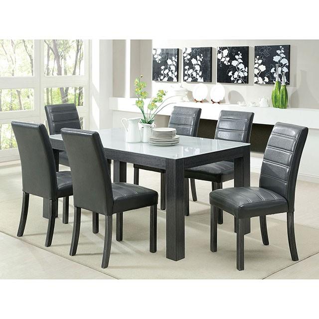  Furniture of America Elise CM3553GY-T-TABLE Dining Table IMAGE 2