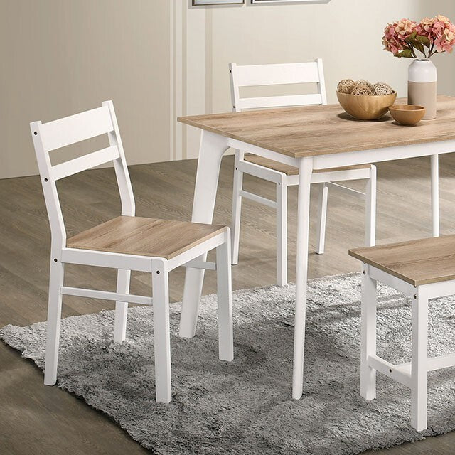  Furniture of America Debbie CM3714NT-T-BN-5PK 5 Pc. Dining Table Set IMAGE 1