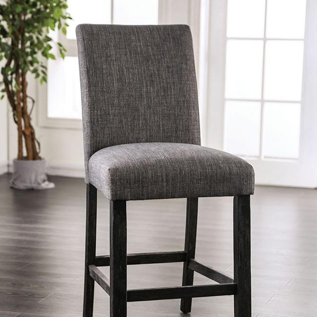  Furniture of America Brule CM3736GY-PC-2PK Counter Ht. Side Chair (2/Ctn) IMAGE 1