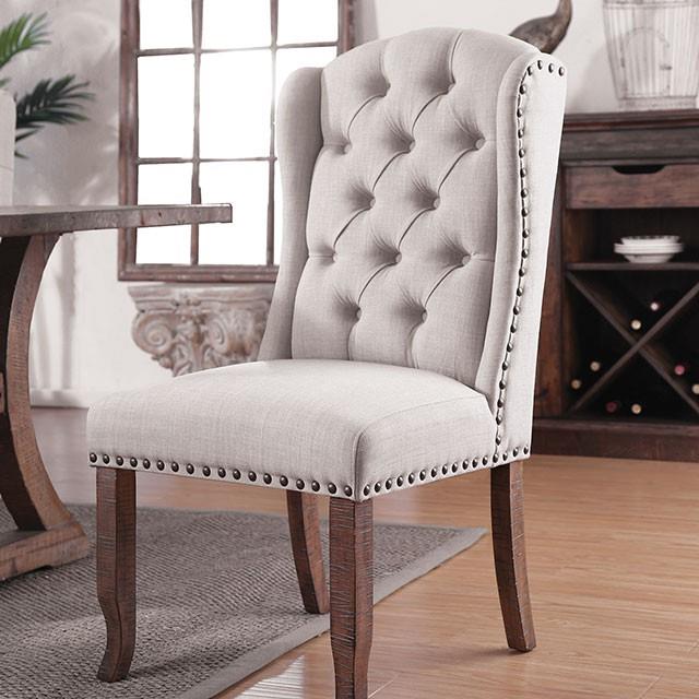  Furniture of America Gianna CM3829F-SCW-2PK Wingback Chair IMAGE 1