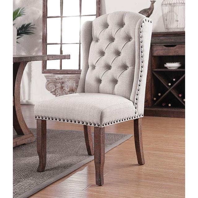  Furniture of America Gianna CM3829F-SCW-2PK Wingback Chair IMAGE 1