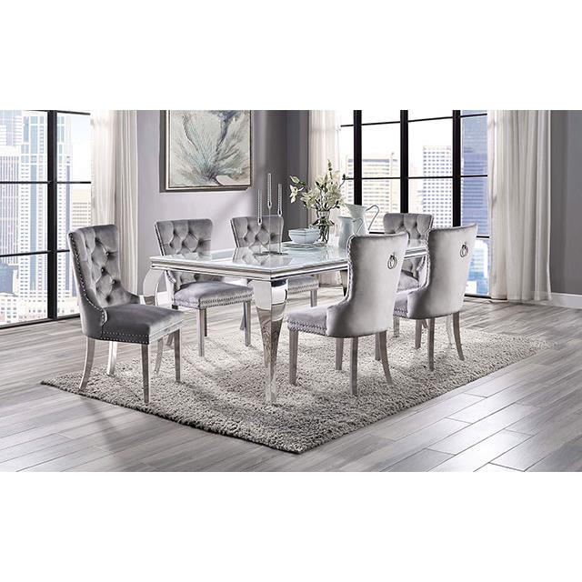  Furniture of America Neuveville CM3903WH-T-TABLE Dining Table IMAGE 2