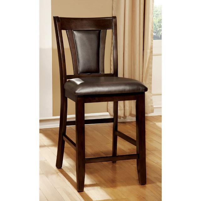  Furniture of America Brent CM3984DK-PC-2PK Counter Ht. Chair (2/Box) IMAGE 1