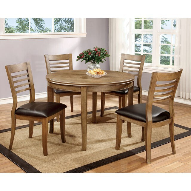  Furniture of America Dwight CM3988NT-RT-48 48" Round Table IMAGE 1
