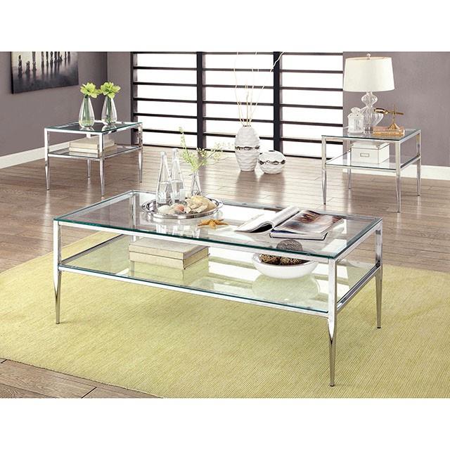  Furniture of America Tanika CM4162CRM-E-PK End Table IMAGE 1