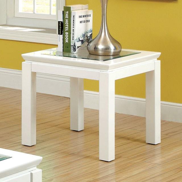  Furniture of America Venta CM4238WH-E End Table IMAGE 1