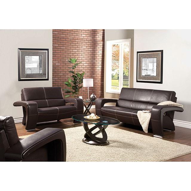  Furniture of America Atwood CM4401C Oval Coffee Table IMAGE 1