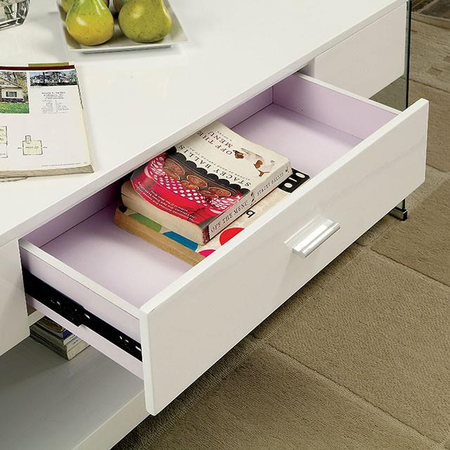  Furniture of America Raya CM4451WH-C Coffee Table IMAGE 1