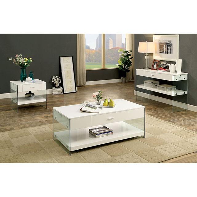  Furniture of America Raya CM4451WH-S Sofa Table IMAGE 1
