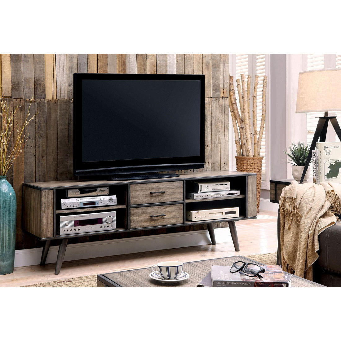  Furniture of America Vilhelm CM5360-TV 72" TV Console IMAGE 1