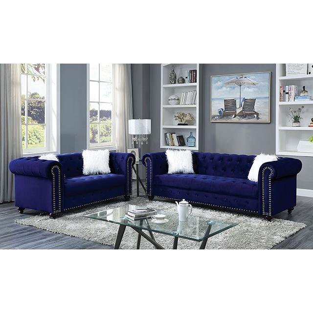  Furniture of America Giacomo CM6240BL-LV-PK Loveseat IMAGE 1