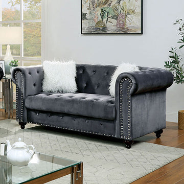  Furniture of America Giacomo CM6240GY-LV-PK Loveseat IMAGE 1