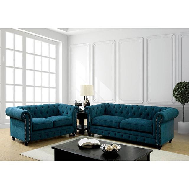  Furniture of America Stanford CM6269TL-LV-VN Love Seat IMAGE 2