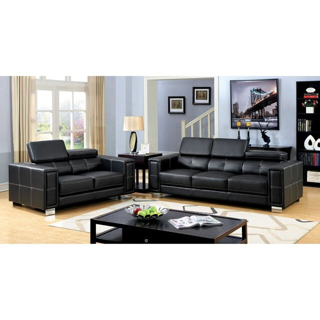  Furniture of America Garret Stationary Leather Chair CM6310-CH IMAGE 2