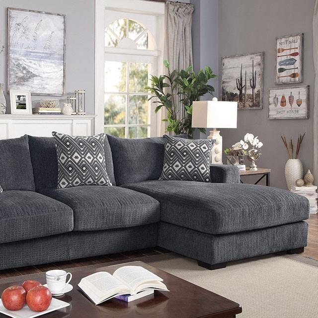  Furniture of America Kaylee CM6587-SECT-L-R L-Sectional w/ Right Chaise IMAGE 1
