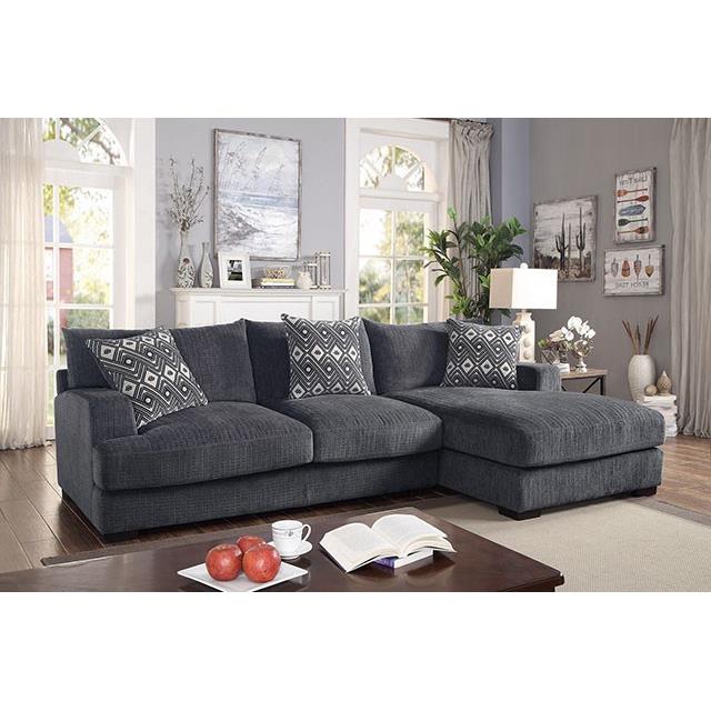  Furniture of America Kaylee CM6587-SECT-L-R L-Sectional w/ Right Chaise IMAGE 1