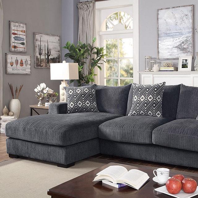  Furniture of America Kaylee CM6587-SECT-L L-Sectional w/ Left Chaise IMAGE 1