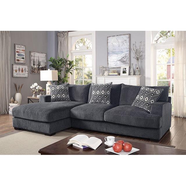  Furniture of America Kaylee CM6587-SECT-L L-Sectional w/ Left Chaise IMAGE 2