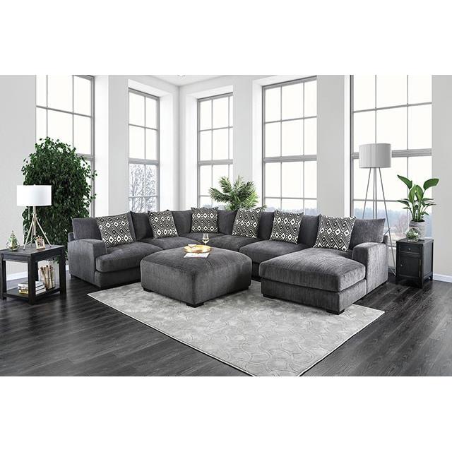  Furniture of America Kaylee CM6587-SECT-R U-Sectional w/ Right Chaise IMAGE 2