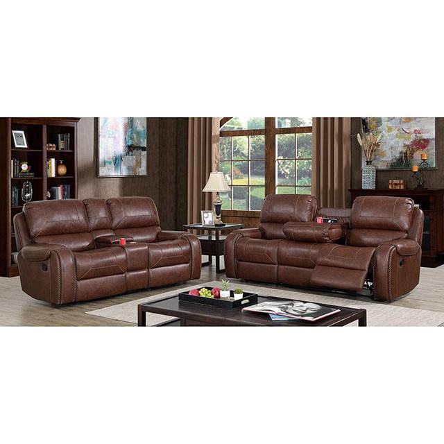 Furniture of America Walter CM6950BR-LV Love Seat IMAGE 1