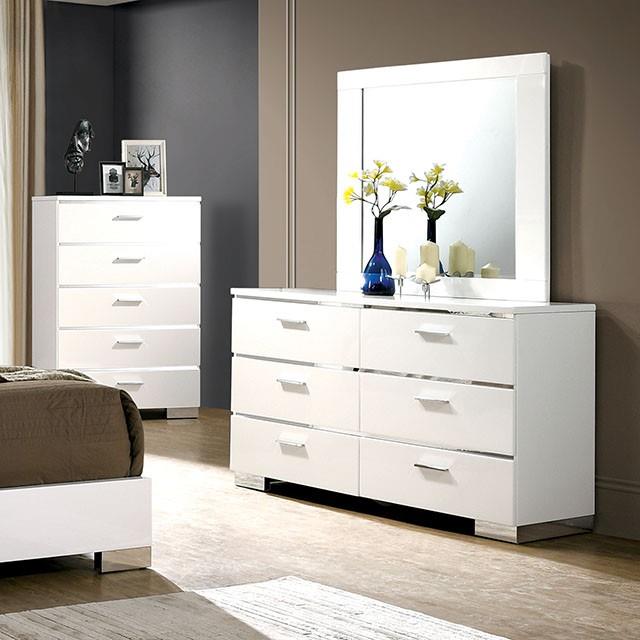  Furniture of America Carlie CM7049WH-D Dresser IMAGE 1