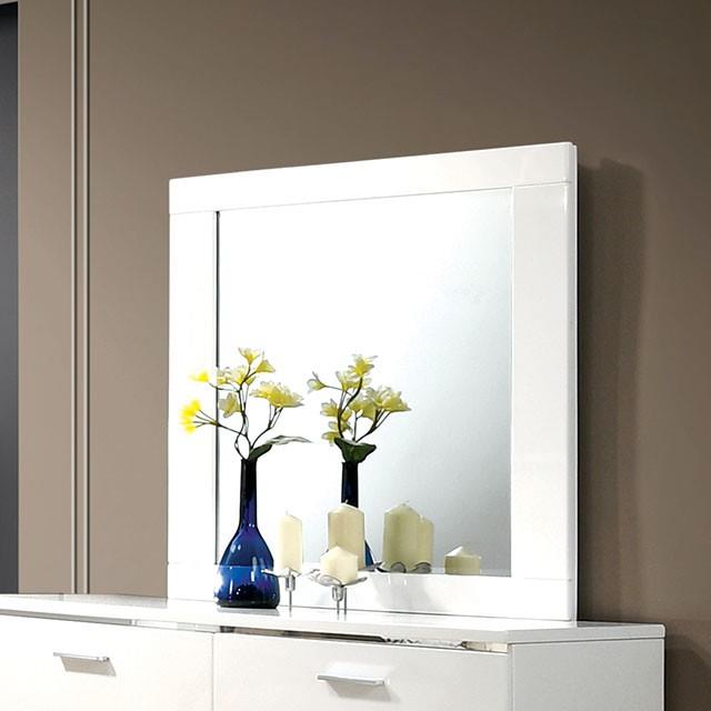  Furniture of America Carlie CM7049WH-M Mirror IMAGE 1