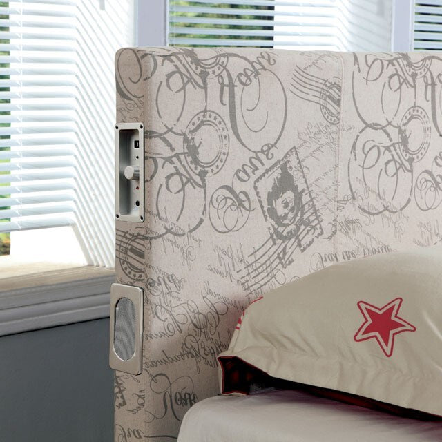  Color_Pattern  Size_California King  -- Evans CM7099WT-CK-BED Cal.King Bed IMAGE 2