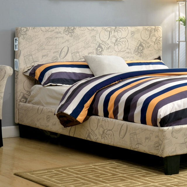  Color_Pattern  Size_California King  -- Evans CM7099WT-CK-BED Cal.King Bed IMAGE 4