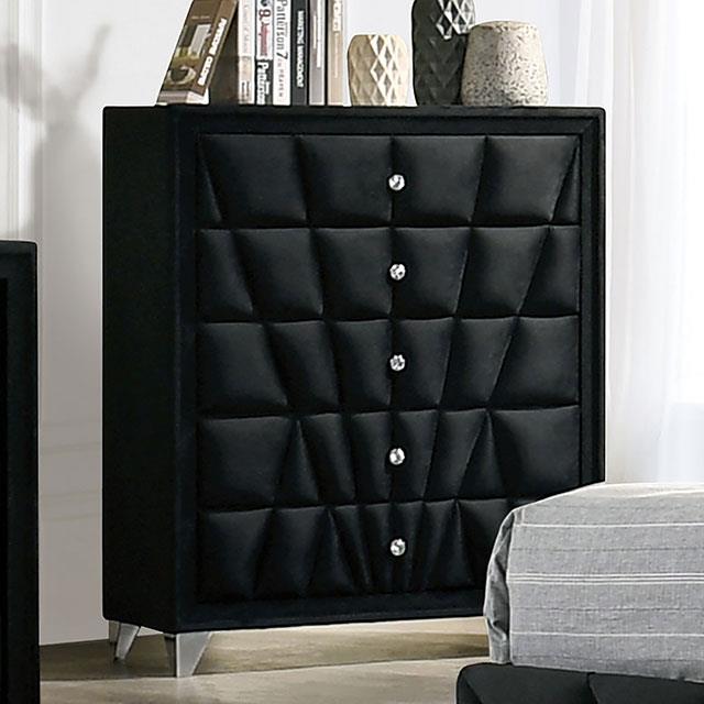  Furniture of America Carissa CM7164BK-C Chest IMAGE 1