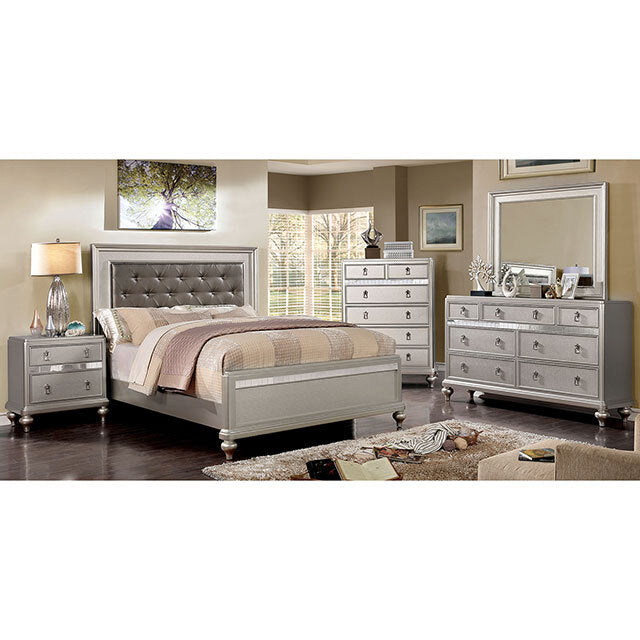  Color_Silver  Size_Queen  -- Avior CM7170SV-Q-BED Queen Bed IMAGE 1