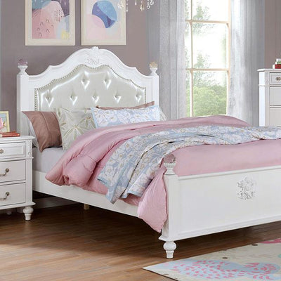  Size_Full  -- Belva Upholstered Poster Bed IMAGE 1