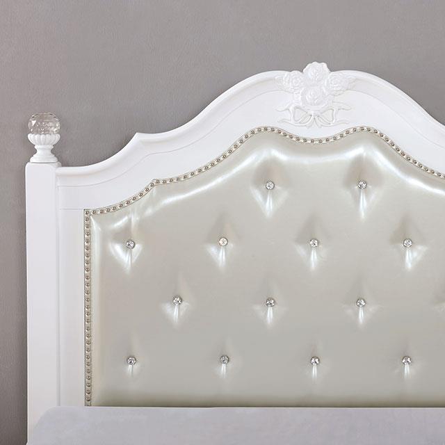  Size_Full  -- Furniture of America Belva Upholstered Poster Bed IMAGE 3