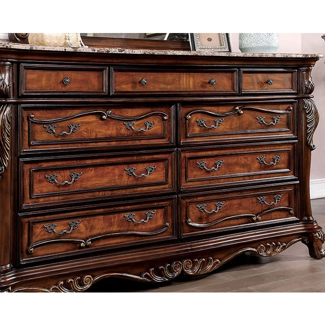  Furniture of America Rosewood 9-Drawer Dresser CM7183D IMAGE 4