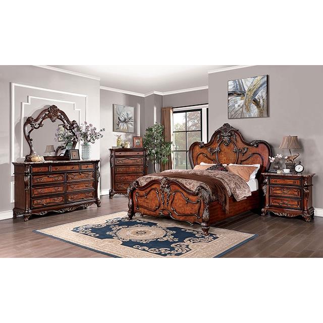  Furniture of America Rosewood CM7183M Mirror IMAGE 2