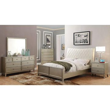  Size_California King  -- Furniture of America Enid Panel Bed IMAGE 1
