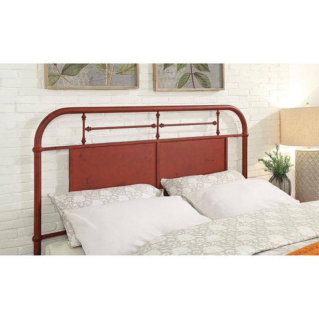  Color_Distressed Red  Size_Twin  -- Haldus CM7502RD-T Twin Bed IMAGE 2