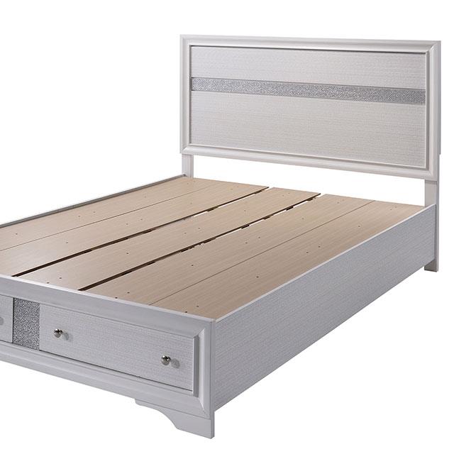  Color_White  Size_King  -- Chrissy CM7552EK-BED E.King Bed IMAGE 2