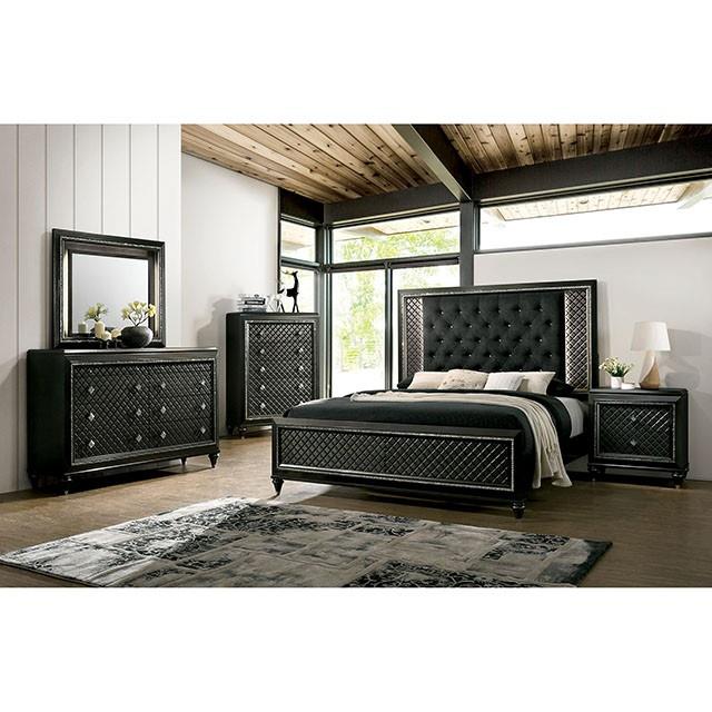  Size_California King  -- Demetria Upholstered Panel Bed IMAGE 2