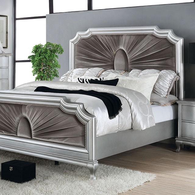  Size_Queen  -- Aalok CM7864Q-BED Queen Bed IMAGE 1