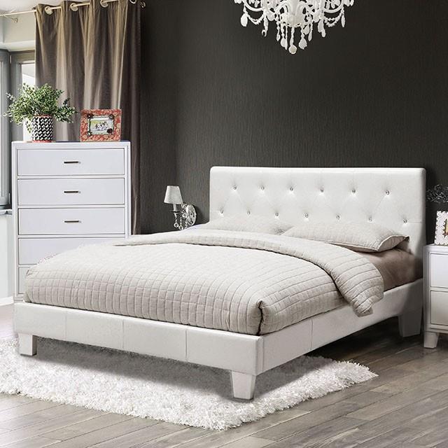  Color_White  Size_Twin  -- Velen CM7949WH-T-BED-VN Twin Bed IMAGE 1