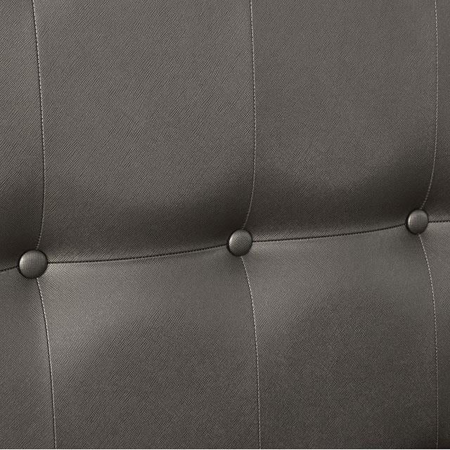  Color_Silver  Size_King  -- Furniture of America Brachium Upholstered Panel Bed IMAGE 4