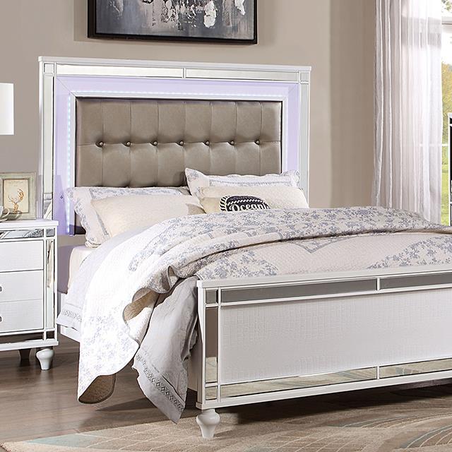  Color_White  Size_King  -- Brachium CM7977WH-EK-BED E.King Bed IMAGE 1