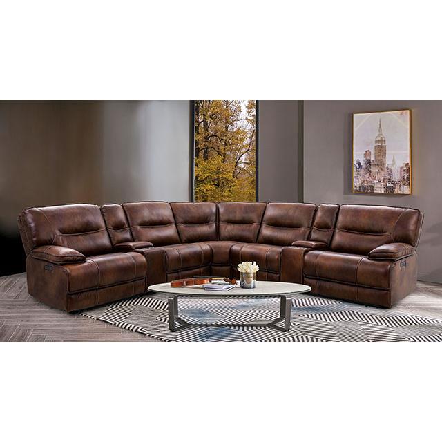  Furniture of America Louella CM9905-SECT Power Sectional IMAGE 2