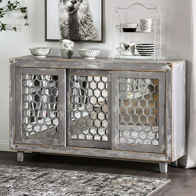  Furniture of America Brianna EM-AC091GY Cabinet IMAGE 1