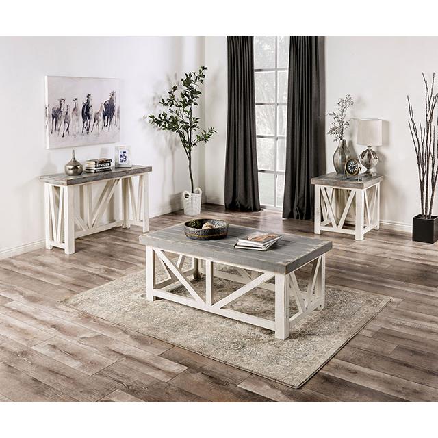  Furniture of America Halton Hills EM4001IV-E End Table IMAGE 1