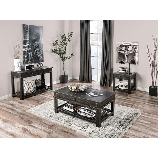  Furniture of America McAllen EM4009BK-S Sofa Table IMAGE 1