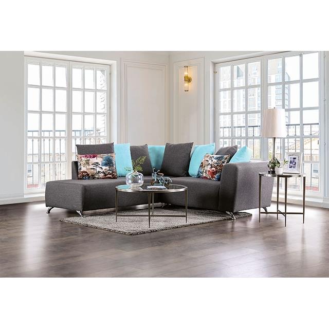  Furniture of America Krefeld EM6750DG-SECT Sectional IMAGE 2