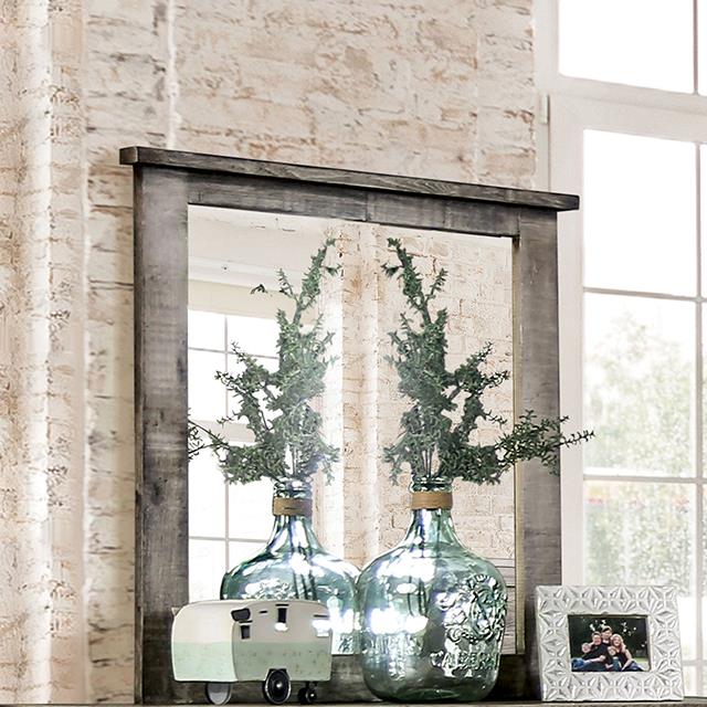  Furniture of America Woodburn EM7071BR-M Mirror IMAGE 1