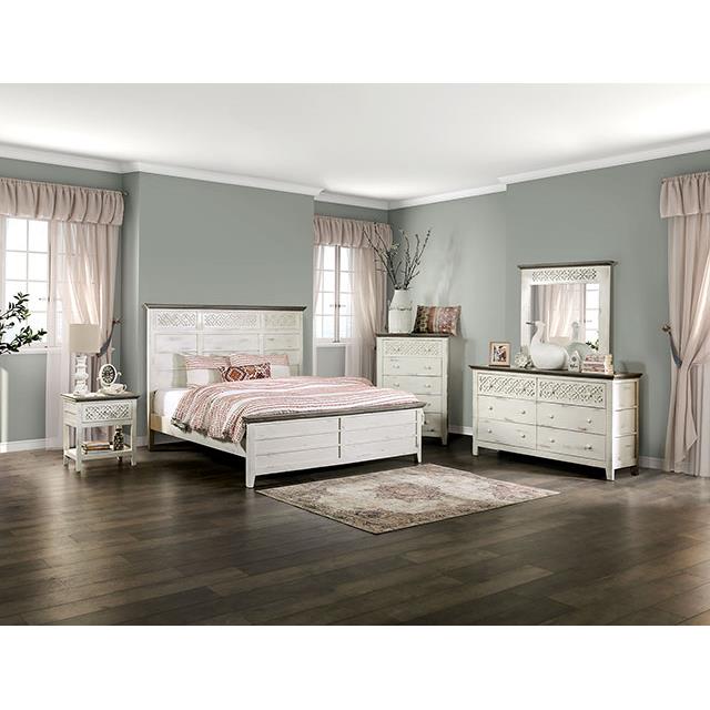  Furniture of America Myrtlemoore EM7079IV-Q-BED Queen Bed IMAGE 1
