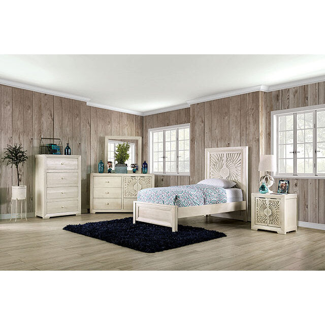  Size_Twin  -- Geneva EM7080IV-T-BED Twin Bed IMAGE 2